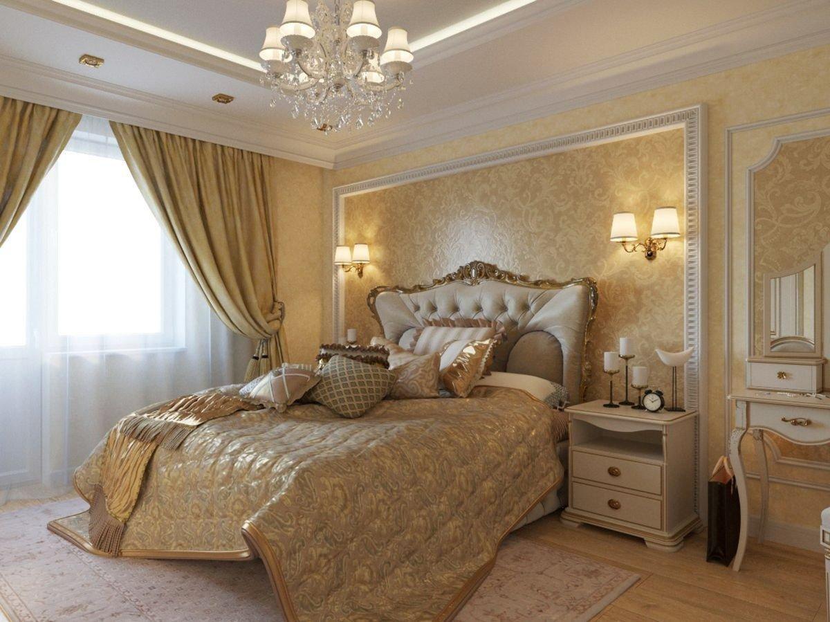 Оформление спальни в классическом стиле